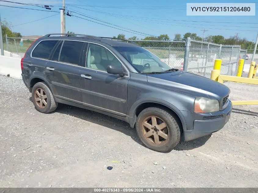 2005 Volvo Xc90 2.5T VIN: YV1CY592151206480 Lot: 40275343