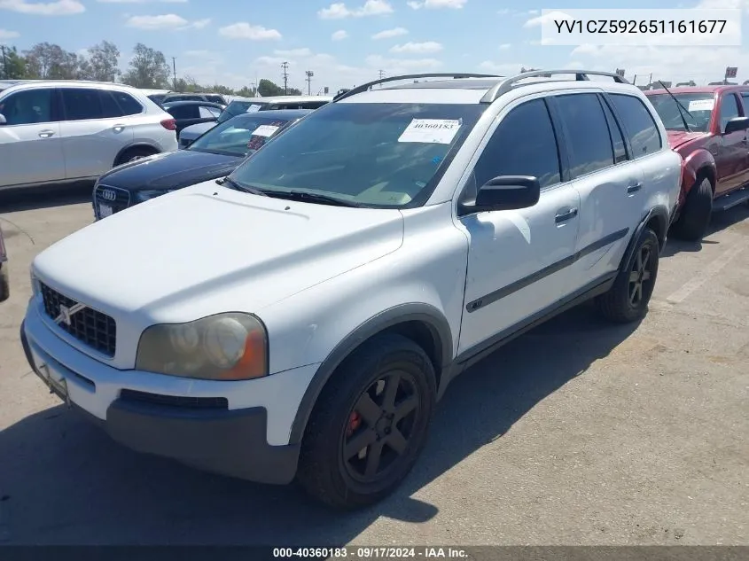 2005 Volvo Xc90 2.5T Awd VIN: YV1CZ592651161677 Lot: 40360183