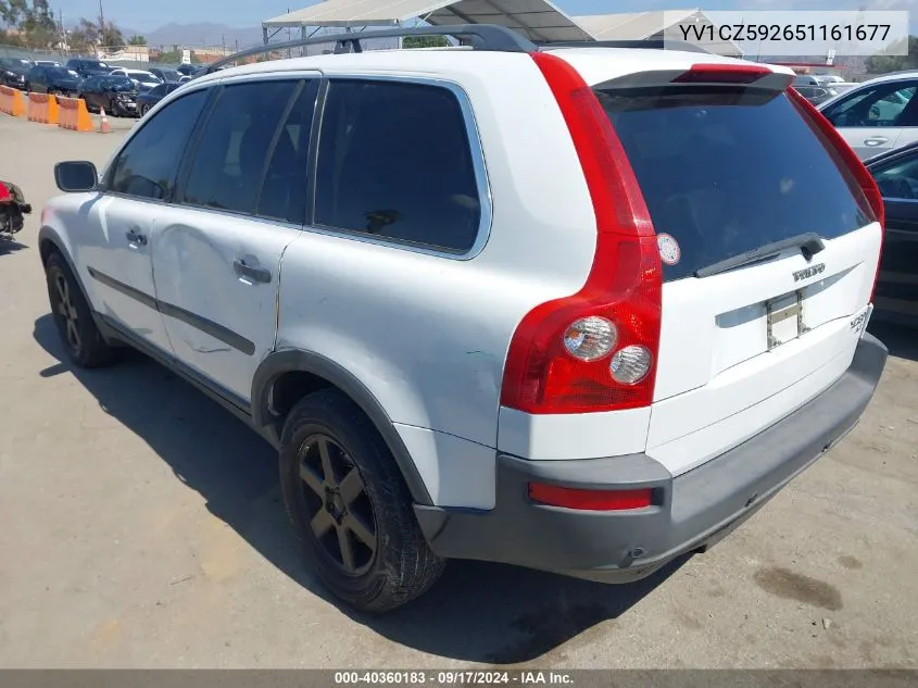 2005 Volvo Xc90 2.5T Awd VIN: YV1CZ592651161677 Lot: 40360183