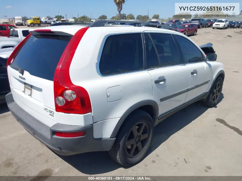 2005 Volvo Xc90 2.5T Awd VIN: YV1CZ592651161677 Lot: 40360183