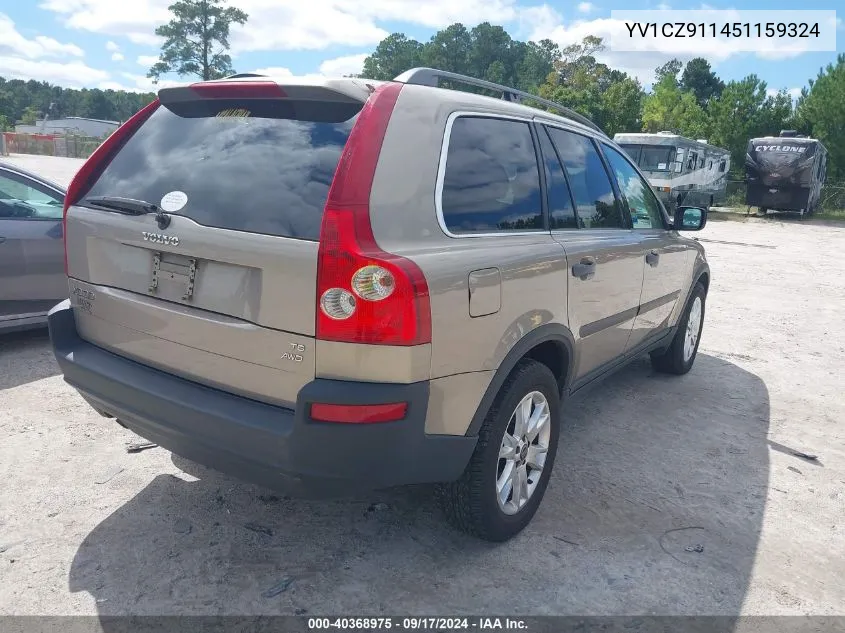 2005 Volvo Xc90 2.5T Awd VIN: YV1CZ911451159324 Lot: 40368975