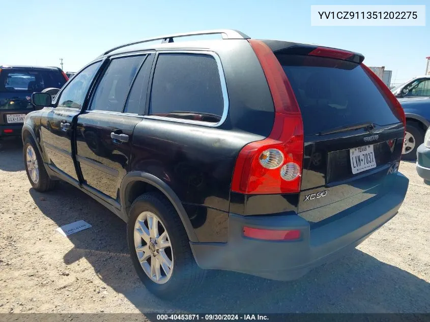 2005 Volvo Xc90 2.5T Awd VIN: YV1CZ911351202275 Lot: 40453871