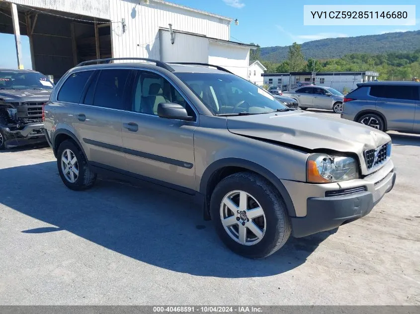 2005 Volvo Xc90 2.5T Awd VIN: YV1CZ592851146680 Lot: 40468591