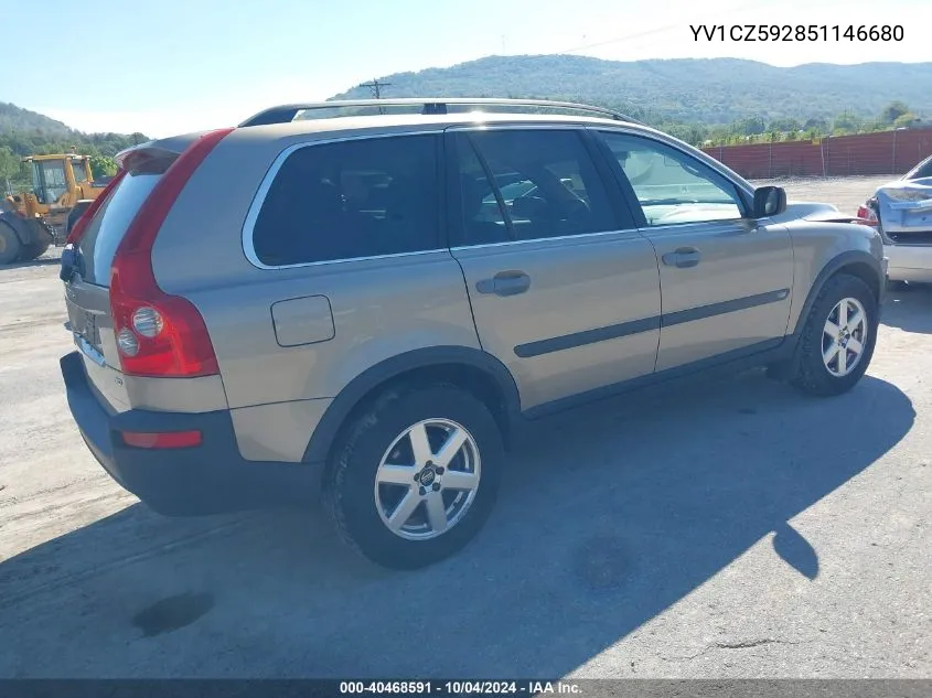 2005 Volvo Xc90 2.5T Awd VIN: YV1CZ592851146680 Lot: 40468591