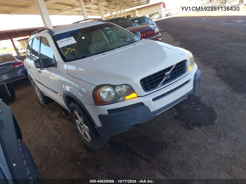 YV1CM592351136430 2005 Volvo Xc90 2.5T Awd