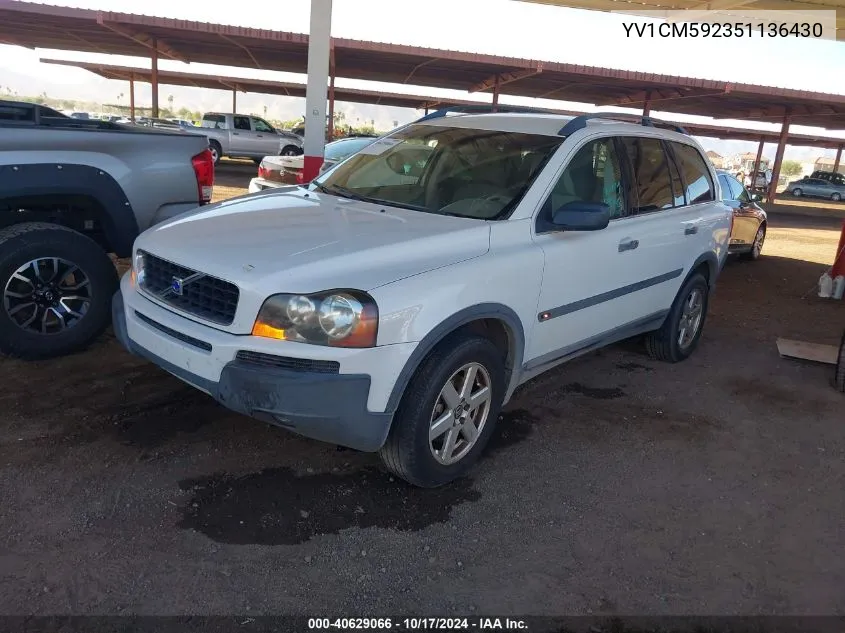 YV1CM592351136430 2005 Volvo Xc90 2.5T Awd