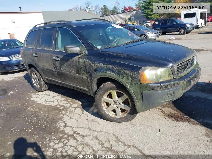 2005 Volvo Xc90 2.5T Awd VIN: YV1CZ592251168402 Lot: 40724142