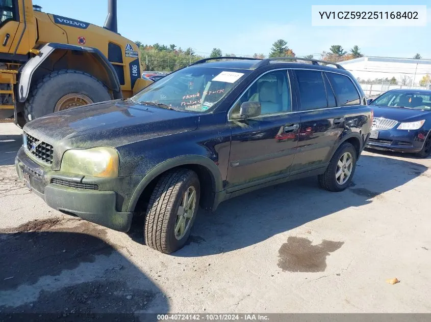 2005 Volvo Xc90 2.5T Awd VIN: YV1CZ592251168402 Lot: 40724142