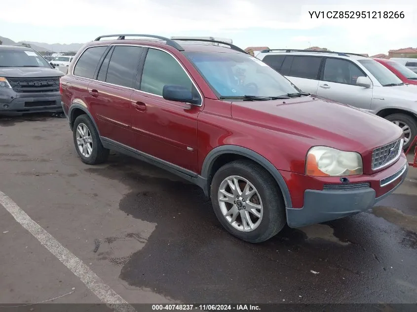 2005 Volvo Xc90 T6 VIN: YV1CZ852951218266 Lot: 40748237