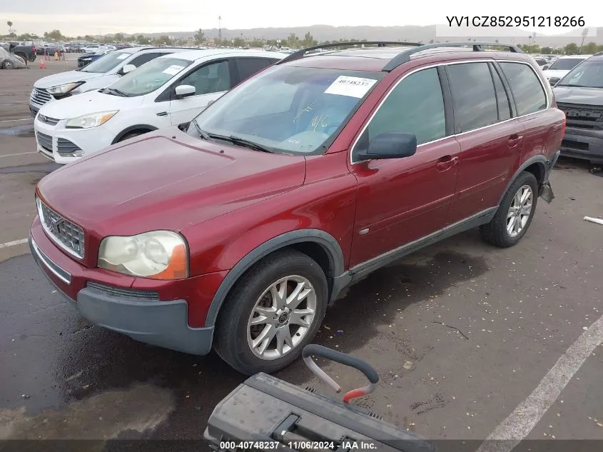 2005 Volvo Xc90 T6 VIN: YV1CZ852951218266 Lot: 40748237