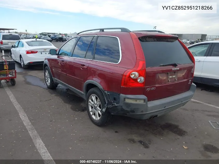 2005 Volvo Xc90 T6 VIN: YV1CZ852951218266 Lot: 40748237