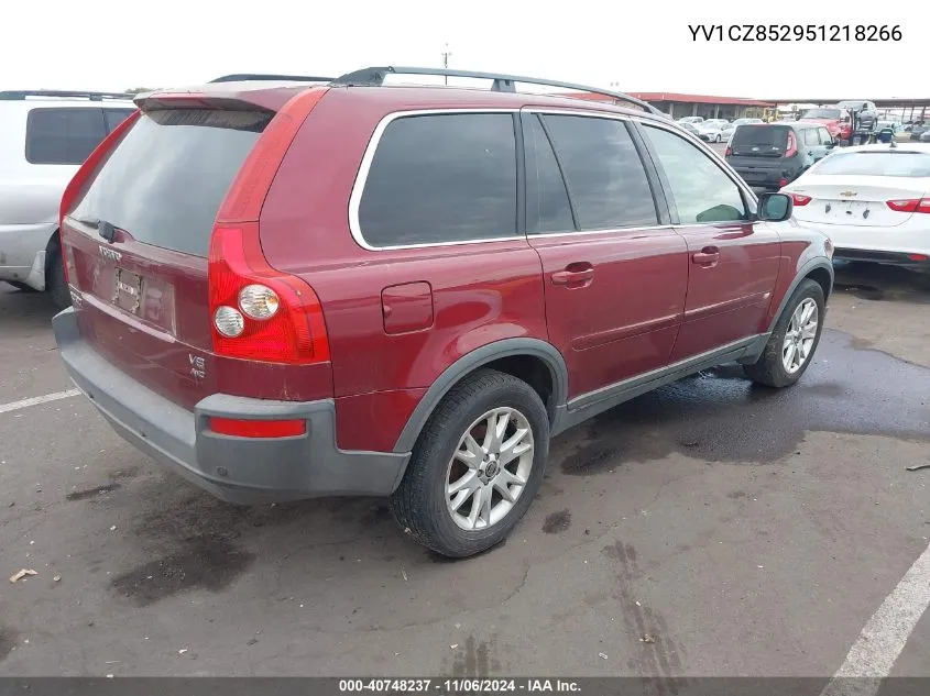 2005 Volvo Xc90 T6 VIN: YV1CZ852951218266 Lot: 40748237