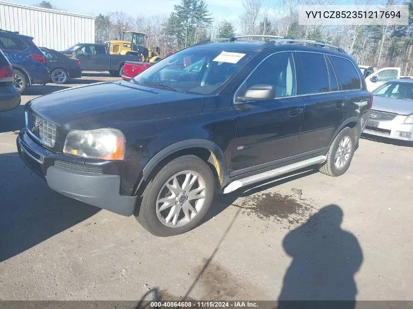 2005 Volvo Xc90 T6 VIN: YV1CZ852351217694 Lot: 40864608