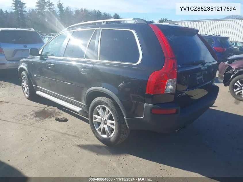 2005 Volvo Xc90 T6 VIN: YV1CZ852351217694 Lot: 40864608