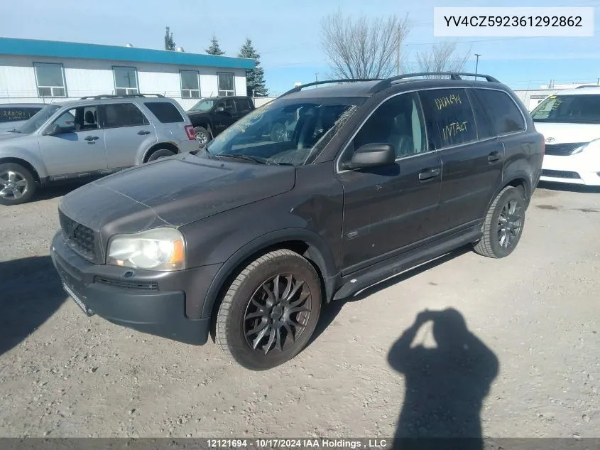 2006 Volvo Xc90 VIN: YV4CZ592361292862 Lot: 12121694