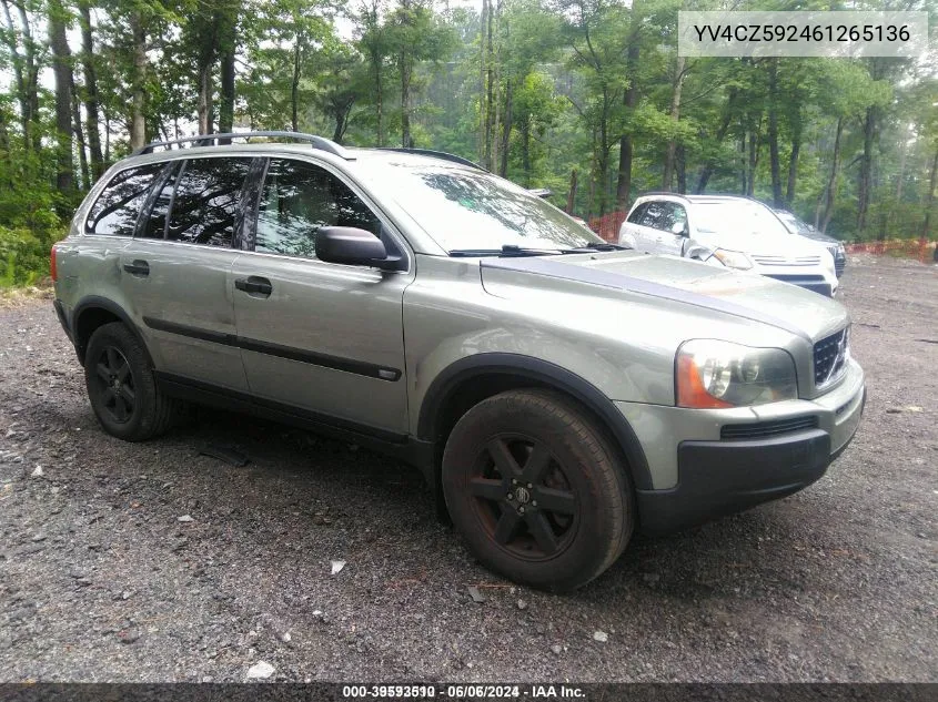 2006 Volvo Xc90 2.5T VIN: YV4CZ592461265136 Lot: 39593510