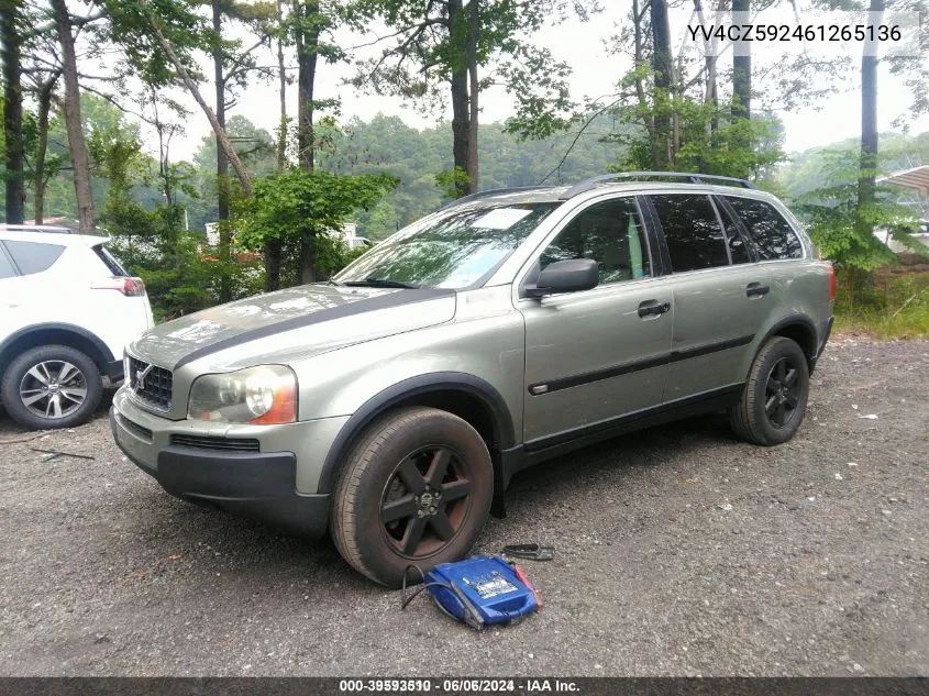 YV4CZ592461265136 2006 Volvo Xc90 2.5T