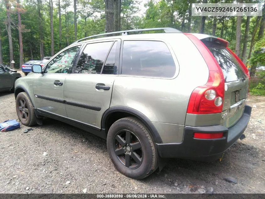 2006 Volvo Xc90 2.5T VIN: YV4CZ592461265136 Lot: 39593510