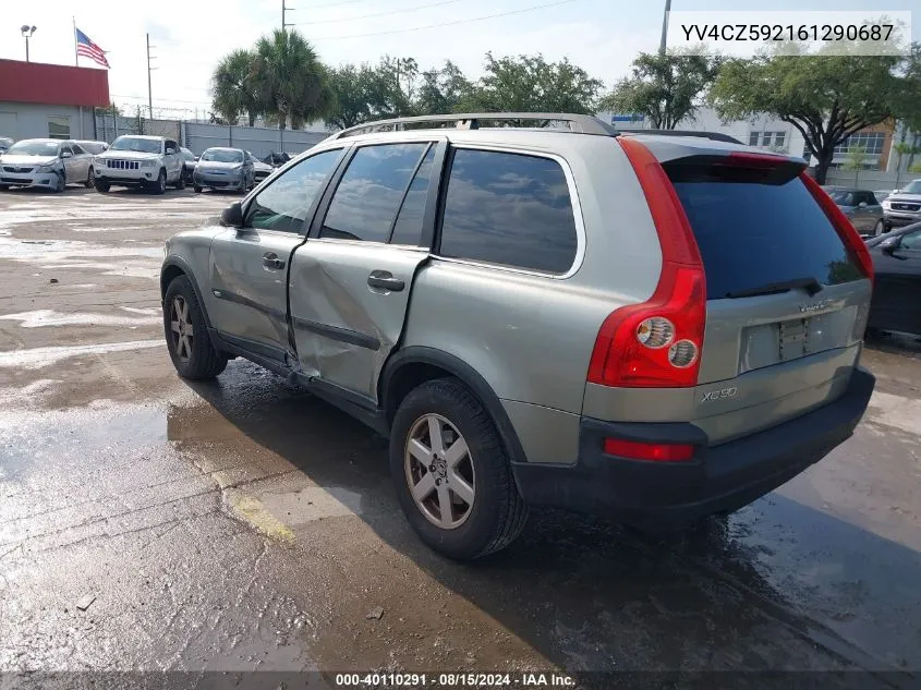 2006 Volvo Xc90 2.5T VIN: YV4CZ592161290687 Lot: 40110291