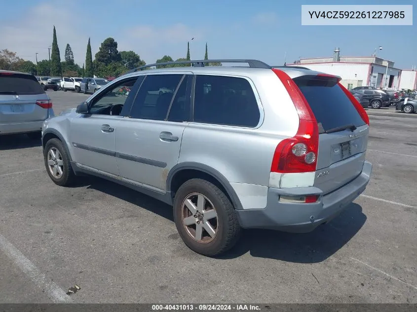 2006 Volvo Xc90 VIN: YV4CZ592261227985 Lot: 40431013