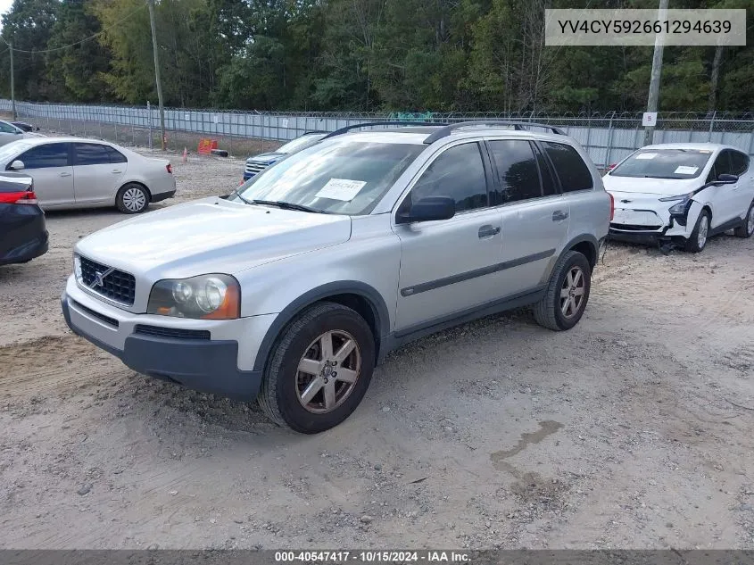 2006 Volvo Xc90 2.5T VIN: YV4CY592661294639 Lot: 40547417