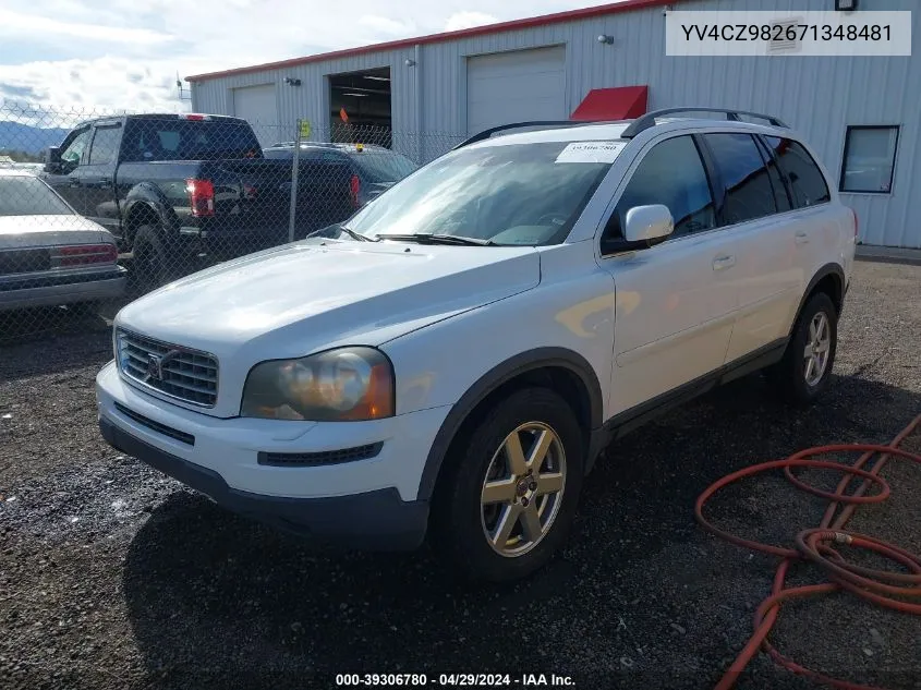 2007 Volvo Xc90 3.2 VIN: YV4CZ982671348481 Lot: 39306780