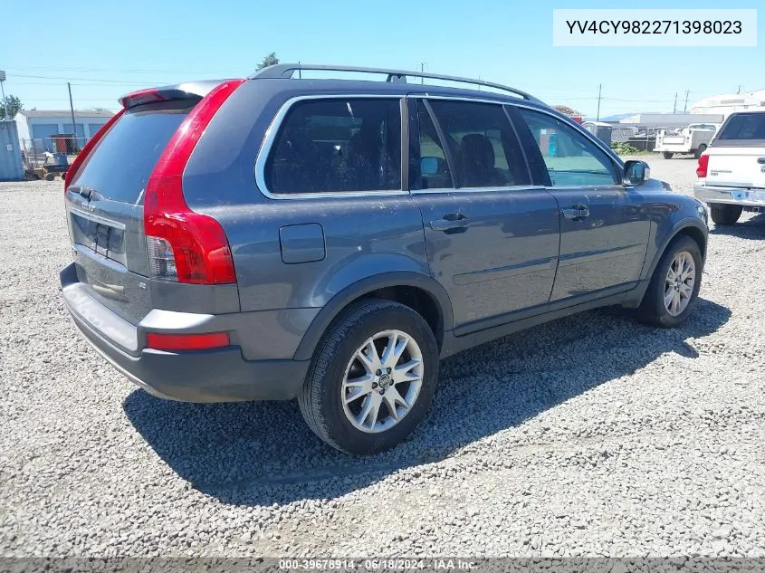 2007 Volvo Xc90 3.2 VIN: YV4CY982271398023 Lot: 39678914