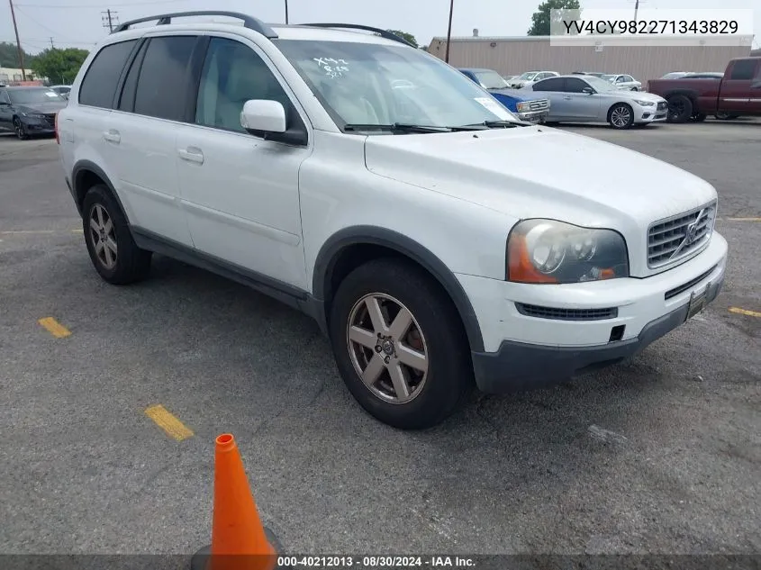 2007 Volvo Xc90 3.2 VIN: YV4CY982271343829 Lot: 40212013