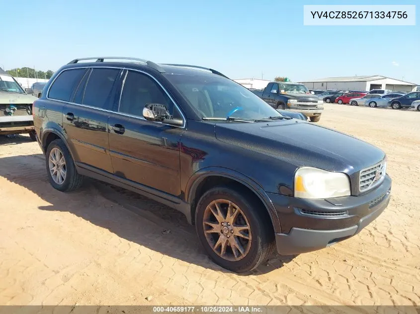 2007 Volvo Xc90 V8 VIN: YV4CZ852671334756 Lot: 40659177