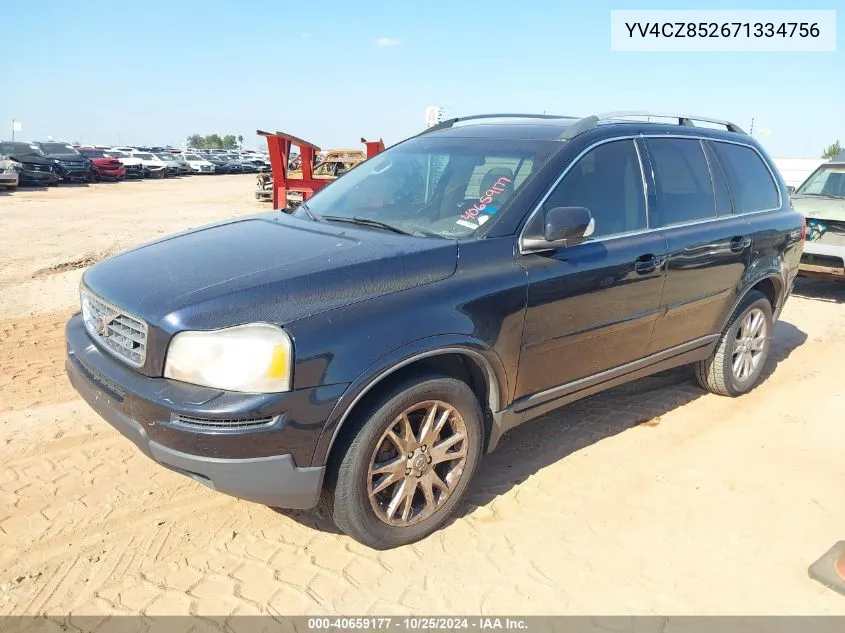 2007 Volvo Xc90 V8 VIN: YV4CZ852671334756 Lot: 40659177