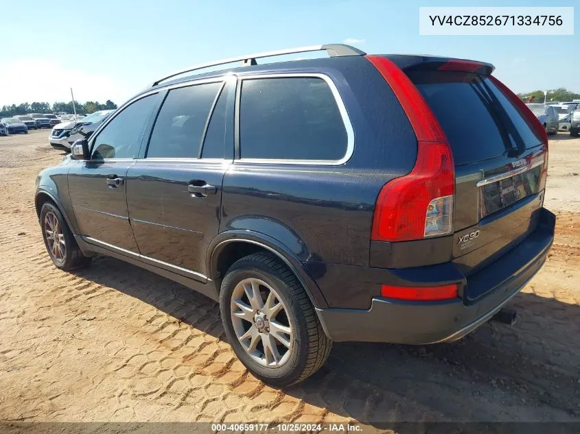 2007 Volvo Xc90 V8 VIN: YV4CZ852671334756 Lot: 40659177