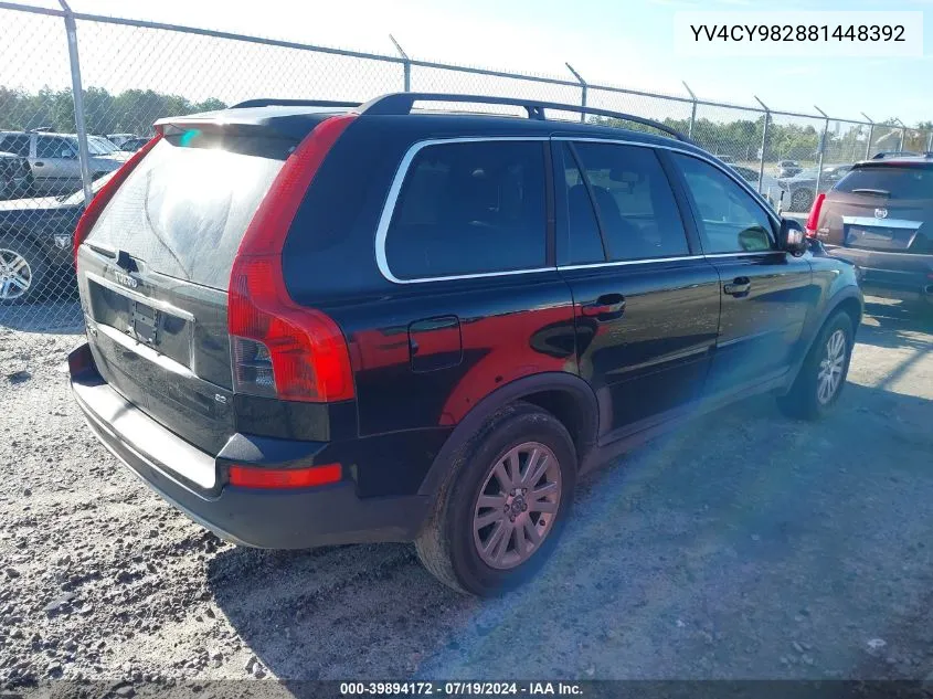 2008 Volvo Xc90 3.2 VIN: YV4CY982881448392 Lot: 39894172