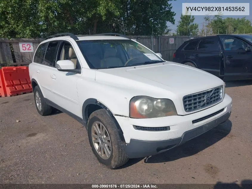 2008 Volvo Xc90 3.2 VIN: YV4CY982X81453562 Lot: 39951576