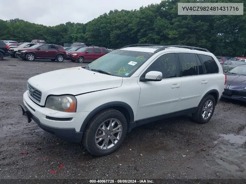 2008 Volvo Xc90 3.2 VIN: YV4CZ982481431716 Lot: 40067725