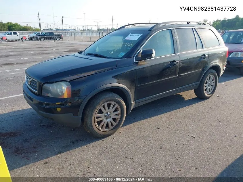 2008 Volvo Xc90 3.2 VIN: YV4CN982381437728 Lot: 40089166