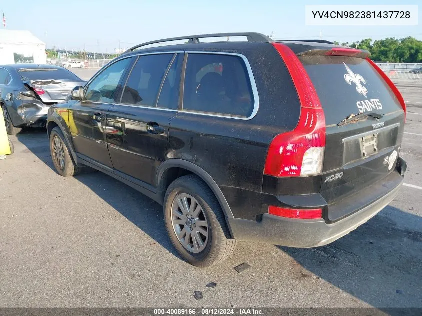 2008 Volvo Xc90 3.2 VIN: YV4CN982381437728 Lot: 40089166