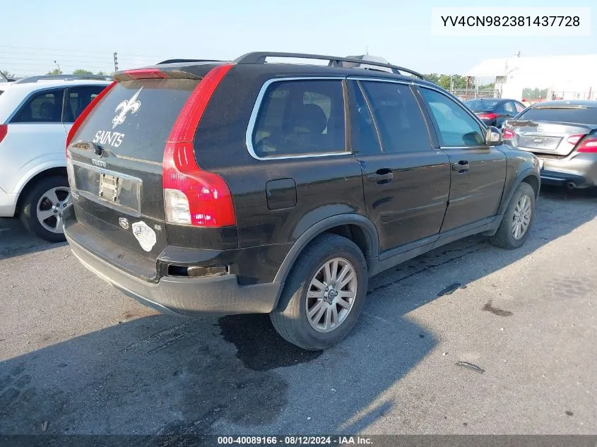 2008 Volvo Xc90 3.2 VIN: YV4CN982381437728 Lot: 40089166