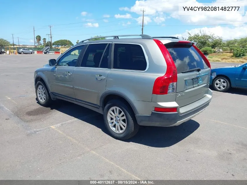 2008 Volvo Xc90 3.2 VIN: YV4CY982081482777 Lot: 40112637