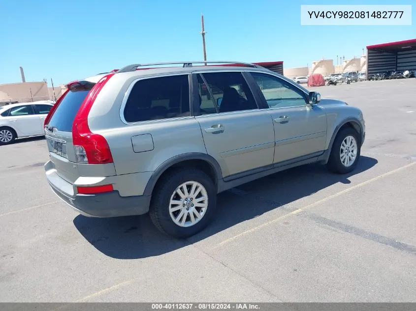 2008 Volvo Xc90 3.2 VIN: YV4CY982081482777 Lot: 40112637