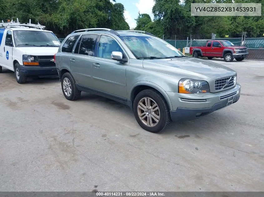 2008 Volvo Xc90 V8 VIN: YV4CZ852X81453931 Lot: 40114231