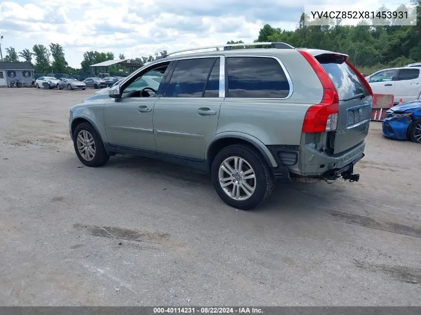 2008 Volvo Xc90 V8 VIN: YV4CZ852X81453931 Lot: 40114231