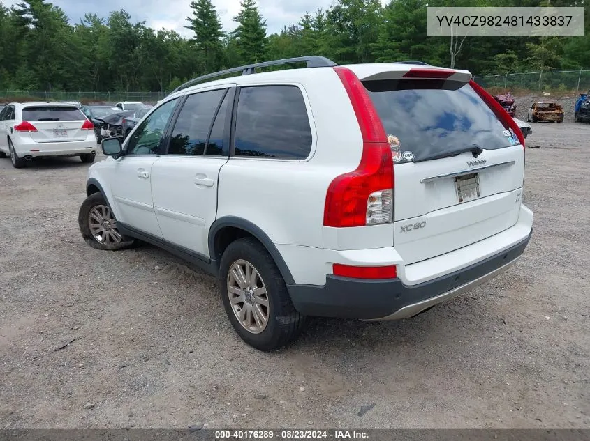 2008 Volvo Xc90 3.2 VIN: YV4CZ982481433837 Lot: 40176289