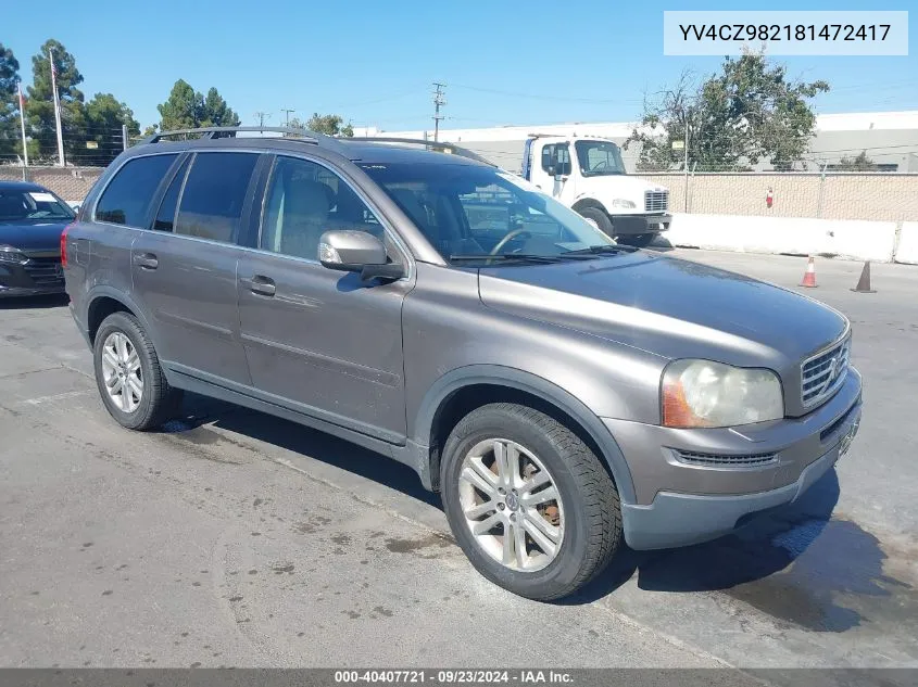 2008 Volvo Xc90 3.2 VIN: YV4CZ982181472417 Lot: 40407721