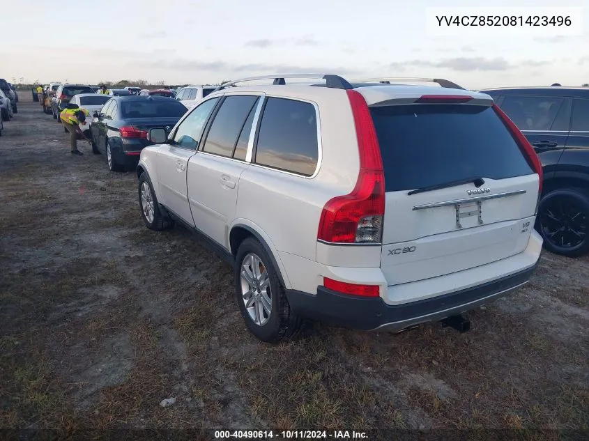 2008 Volvo Xc90 V8 VIN: YV4CZ852081423496 Lot: 40490614