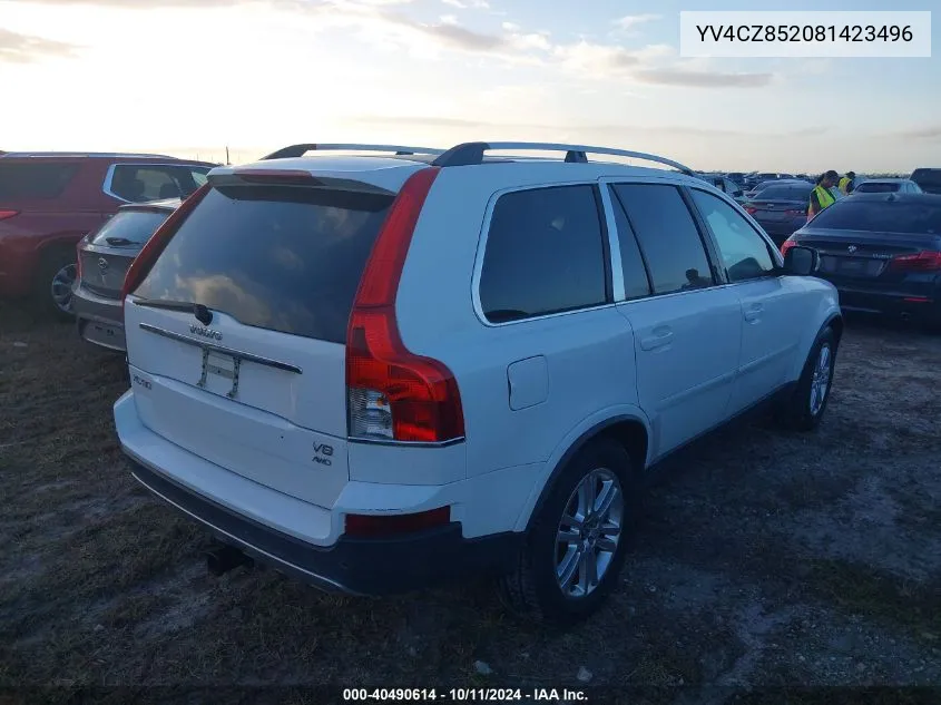 2008 Volvo Xc90 V8 VIN: YV4CZ852081423496 Lot: 40490614