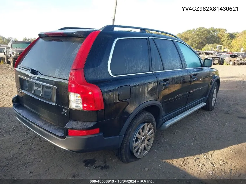 2008 Volvo Xc90 3.2 VIN: YV4CZ982X81430621 Lot: 40500919