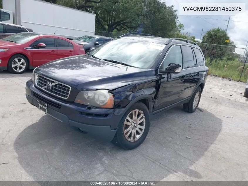 2008 Volvo Xc90 3.2 VIN: YV4CM982281450375 Lot: 40528106