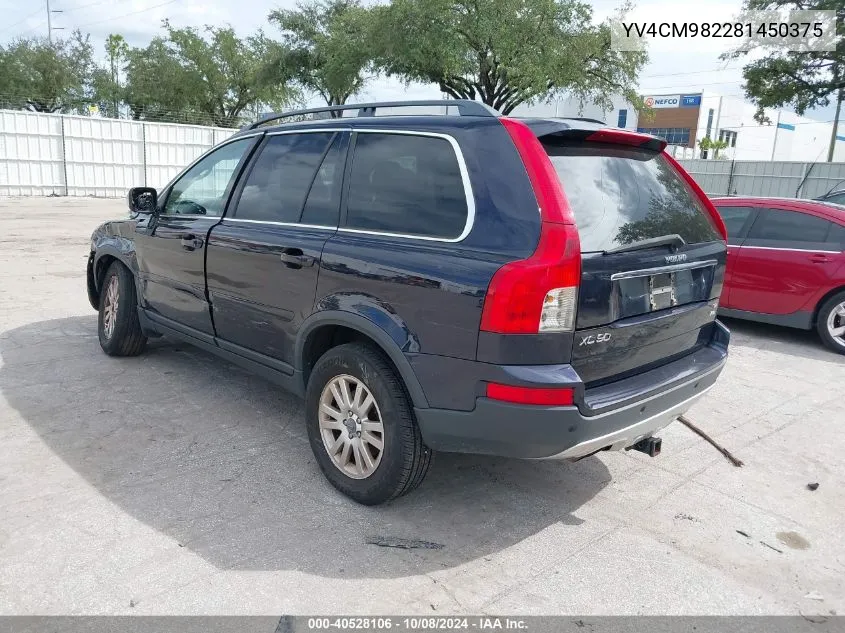 2008 Volvo Xc90 3.2 VIN: YV4CM982281450375 Lot: 40528106