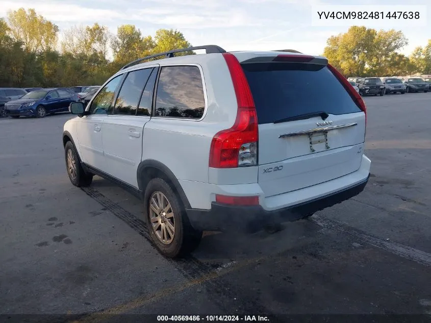 2008 Volvo Xc90 3.2 VIN: YV4CM982481447638 Lot: 40569486