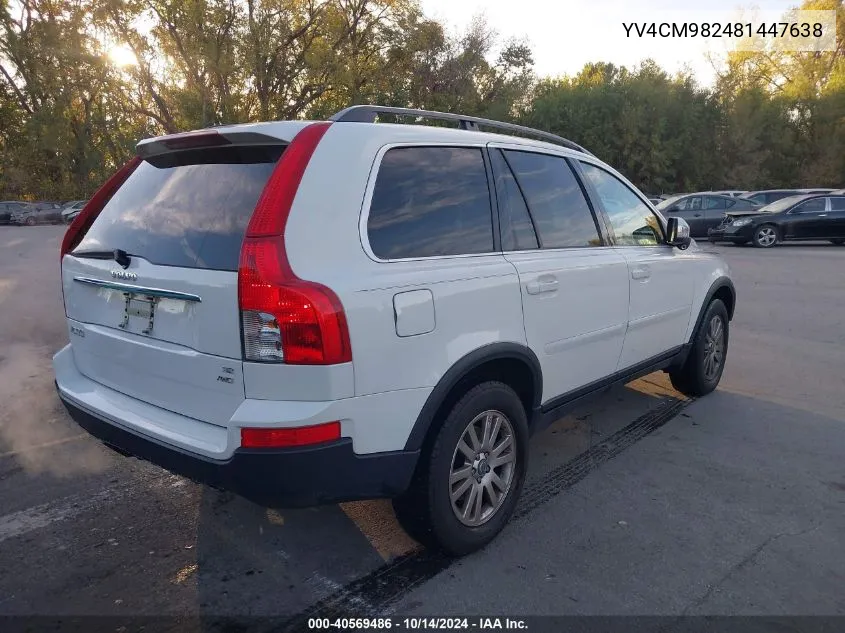 2008 Volvo Xc90 3.2 VIN: YV4CM982481447638 Lot: 40569486